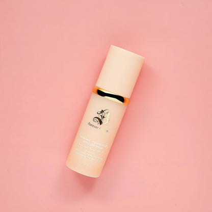 Forever Bloom Biomimic Foundation Light Spectrum SPF50 hydrates, conceals and evens tone with a lightweight, anti-aging finish for mature, sensitive skin—perfect for gym, sports or dance